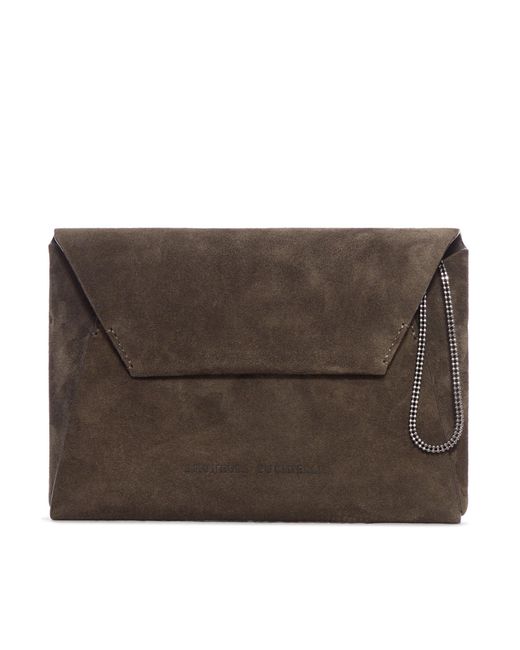 Brunello Cucinelli Brown Pochette Purse