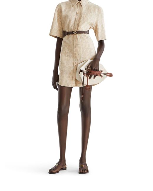 Infradito ffold di Fendi in Brown