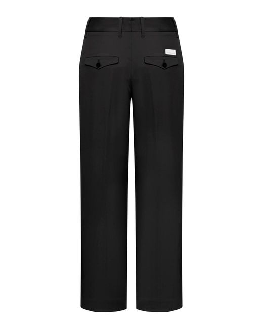 Nine:inthe:morning Black Trousers In Cotton