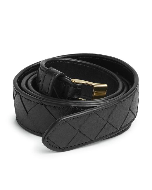 Cintura watch intrecciato di Bottega Veneta in Black
