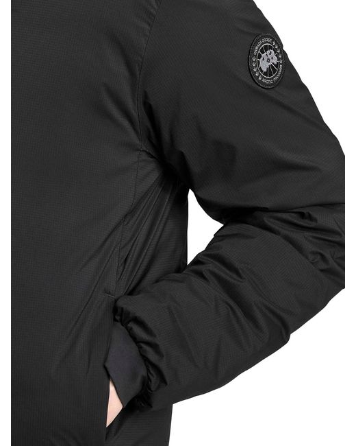 Canada Goose Black Lodge Label Hooded Jacket for men