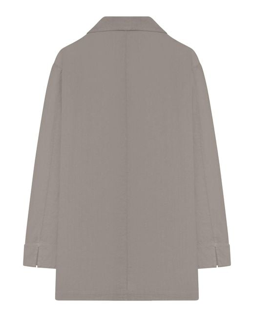 Transit Gray Single-Breasted Blazer