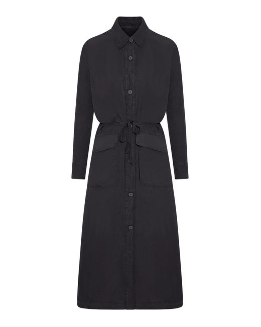 Trench in misto seta di Transit in Black