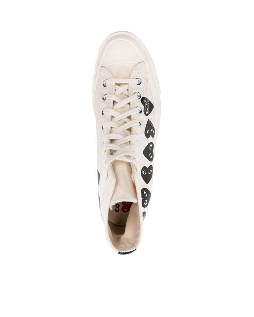 COMME DES GARÇONS PLAY White Sneakers Shoes for men