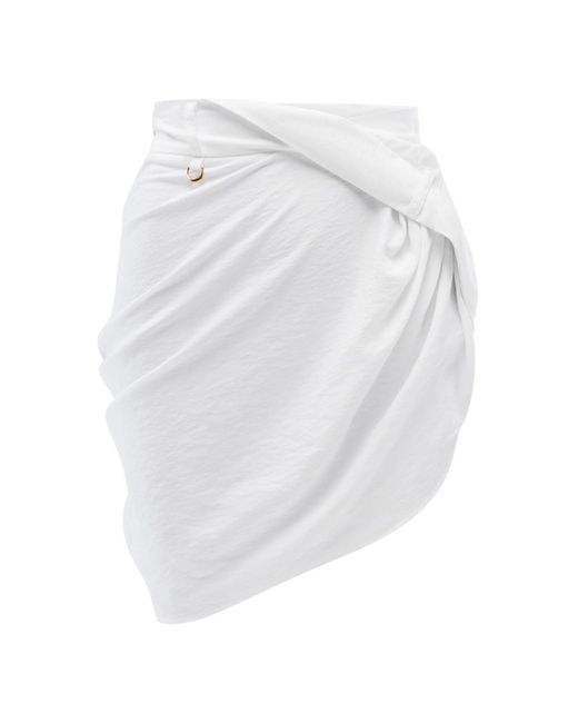La mini jupe saudade di Jacquemus in White