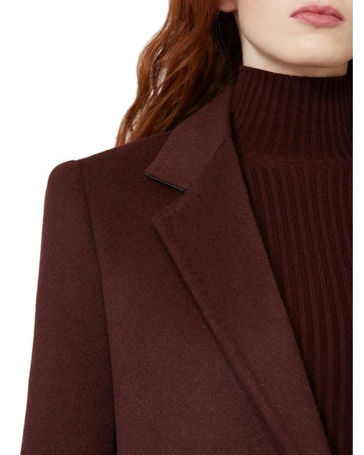 Max Mara Red Single-breasted Camel Blazer