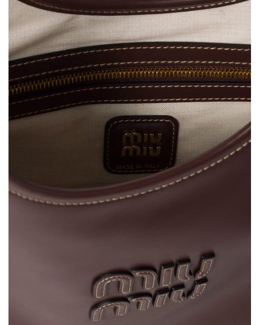Miu Miu Brown Ivy Leather Bag
