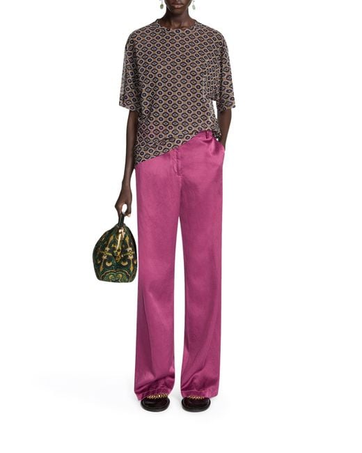 Dries Van Noten Gray Oversized Transparent T-Shirt