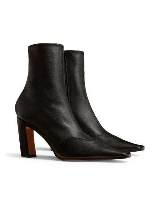 Khaite Black Ankle Boot Nevada Stretch