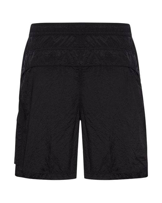 Stone Island Black Bermuda Comfort for men
