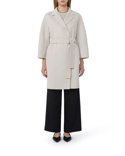 Max Mara White Smaxmara Arona Short Coat