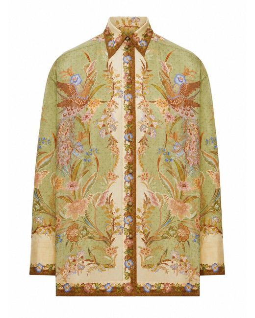 Zimmermann Metallic Indra Soft-fit Shirt