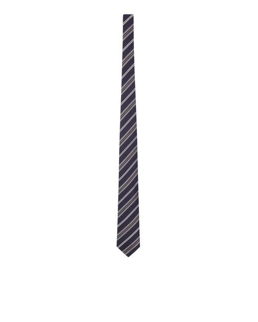 Lardini White Silk Tie for men