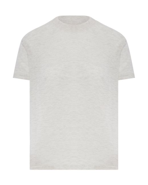 Fear Of God White Classic Short-Sleeved Cotton Blend T-Shirt