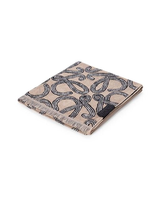 Loewe Gray Cotton Terry Towel for men