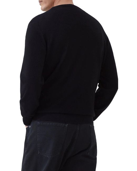 Brunello Cucinelli Blue Essential Crew Neck Cashmere Sweater for men