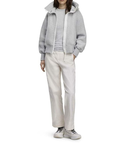 Canada Goose White Chilliwack Fleece Bomber