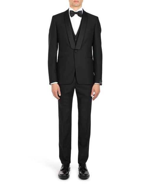 Tagliatore Black Abito Con Gilet for men