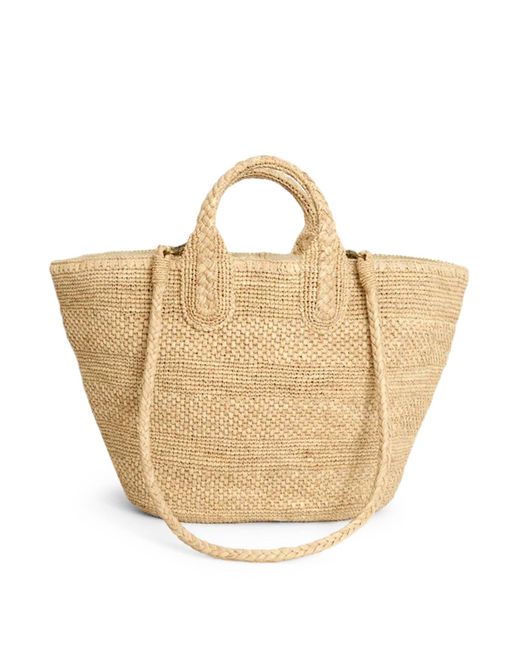 IBELIV White Raffia Soma Bag