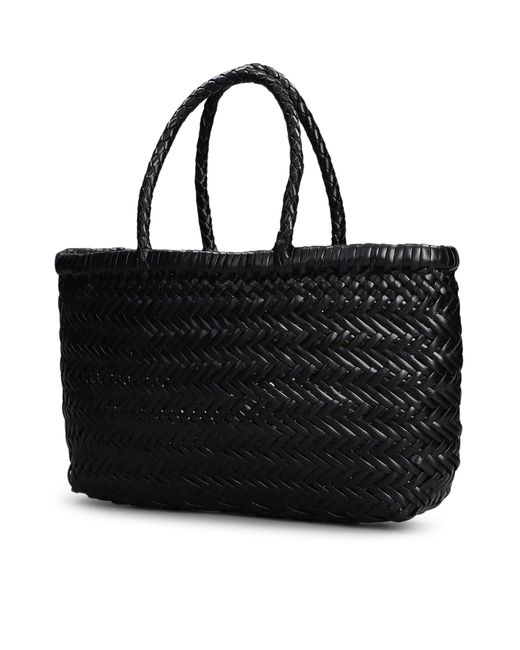 Dragon Diffusion Black Mini Flat Gora Handbag
