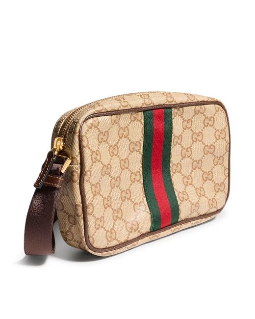 Mini borsa gg con web di Gucci in Multicolor da Uomo