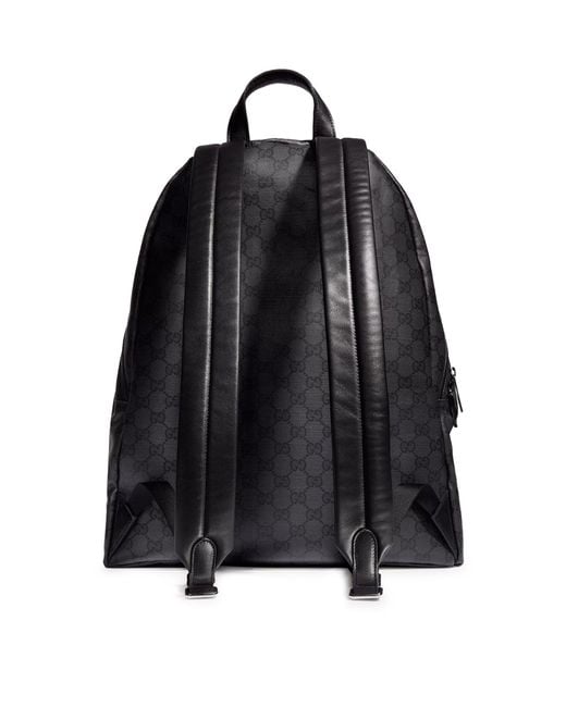 Gucci Black Gg Essence Classic Medium Backpack for men