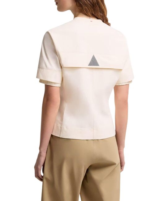 Moncler White Stretch Jersey T-Shirt
