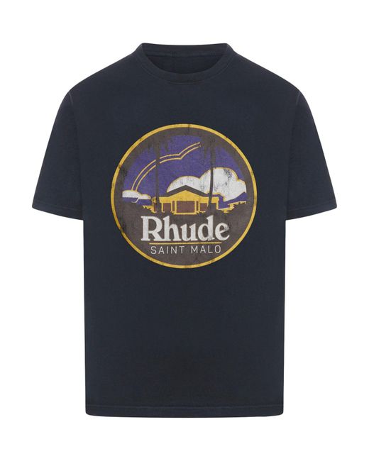 Saint malo t-shirt di Rhude in Blue da Uomo