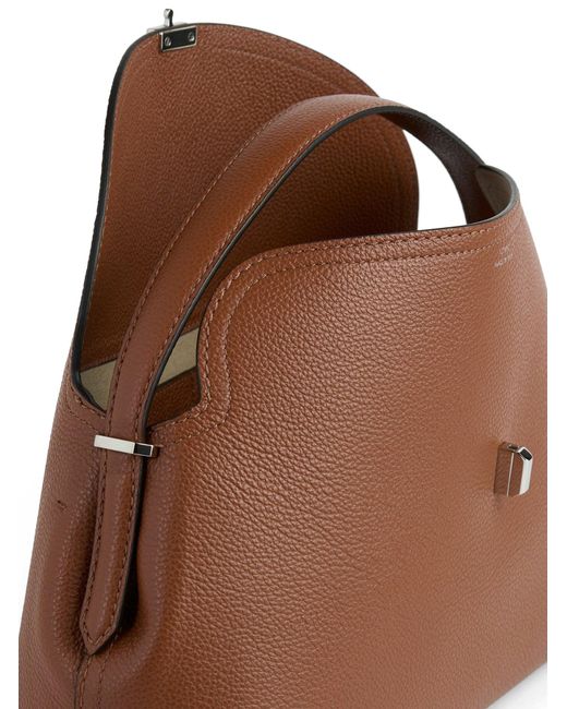 Totême  Brown T-Lock Handbag