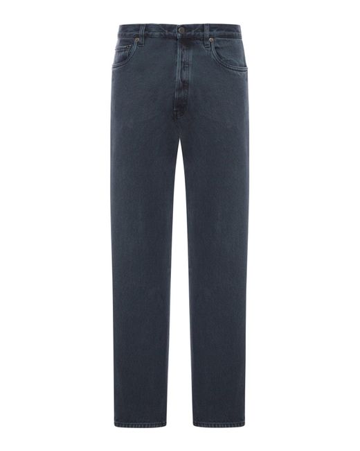 Jeans regular in denim di Prada in Blue da Uomo