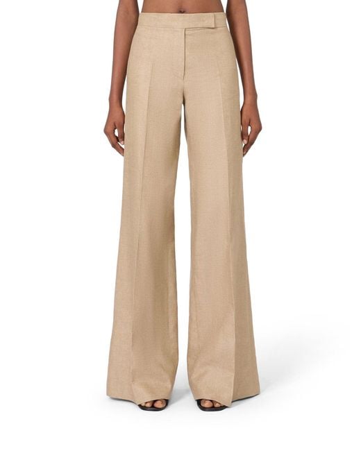 Max Mara Natural Regular Fit Trousers