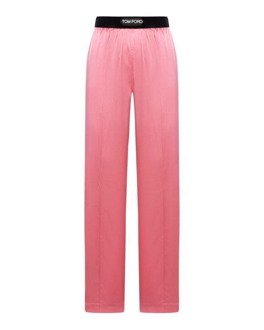 Tom Ford Pink Flowing Trousers