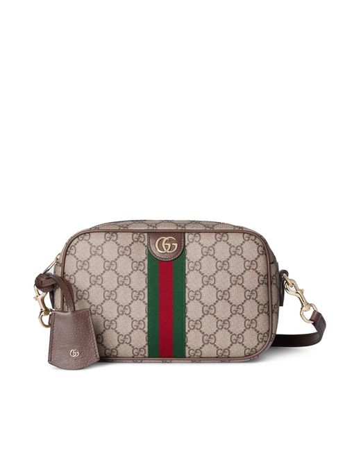 Gucci Brown Ophidia Camera Bag Small Size