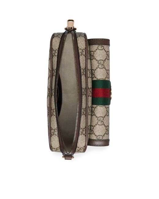 Gucci Brown Ophidia Mini Bag Gg for men