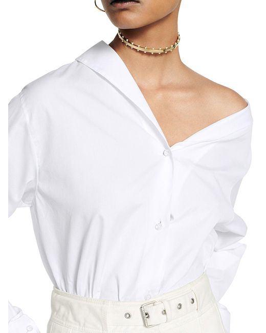 Dior White Asymmetric Shirt
