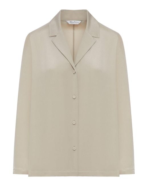 Max Mara Pure Natural Aedo Silk Shirt