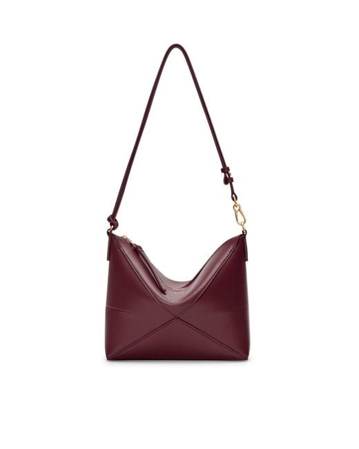 Loewe Purple Puzzle Fold Pouch