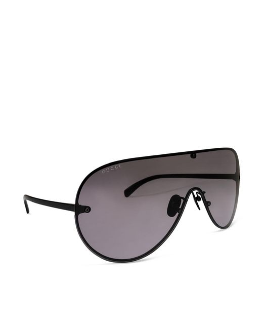Gucci Gray Sunglasses With Mask Frame