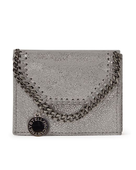 Stella McCartney Gray Falabella Tri-Fold Wallet