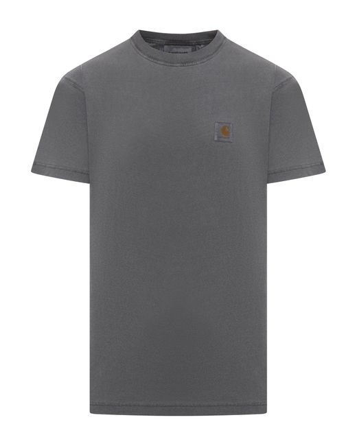 Carhartt Gray S/s Nelson T-shirt for men