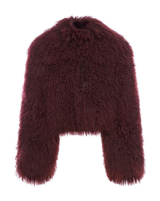 Salvatore Santoro Purple Fur Coat