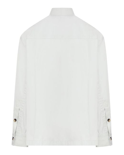 Bottega Veneta White Silk And Cotton Shirt for men