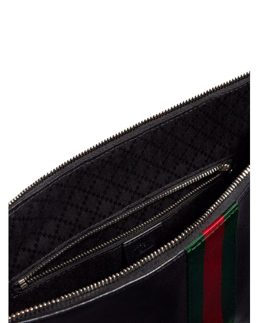 Gucci Black Medium Size Lunette Shoulder Bag for men