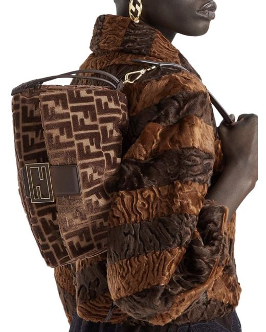 Mamma baguette media di Fendi in Brown