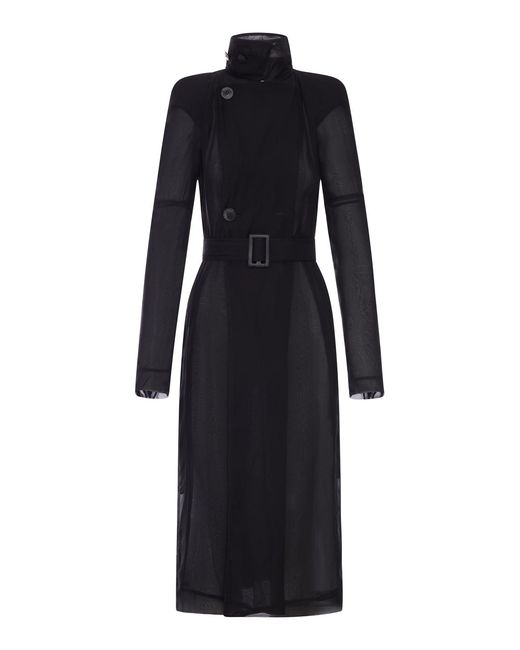 Rick Owens Black Maria Trench Coat