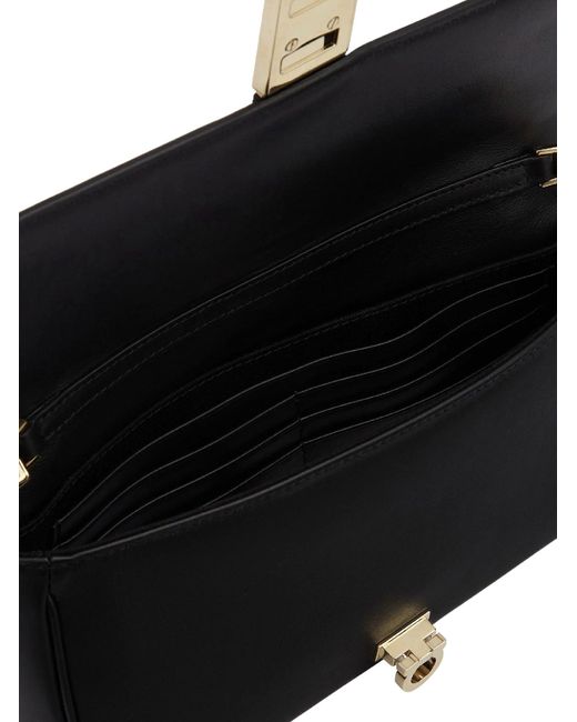 Ferragamo Black Shoulder Bags