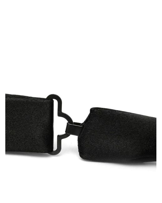 Tom Ford Black Satin Bow Tie for men