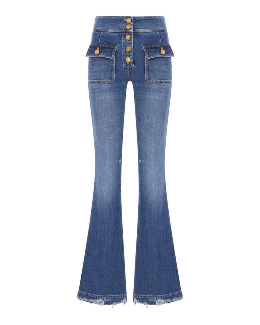 Seafarer Blue Anais High-Waisted Jeans
