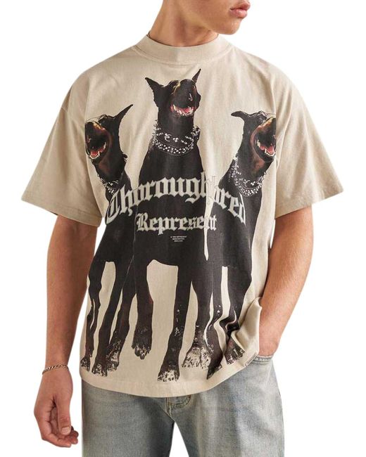Represent Multicolor Thoroughbred T-shirt - Vintage White for men