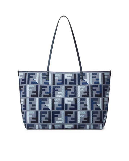 Borsa roll grande di Fendi in Blue